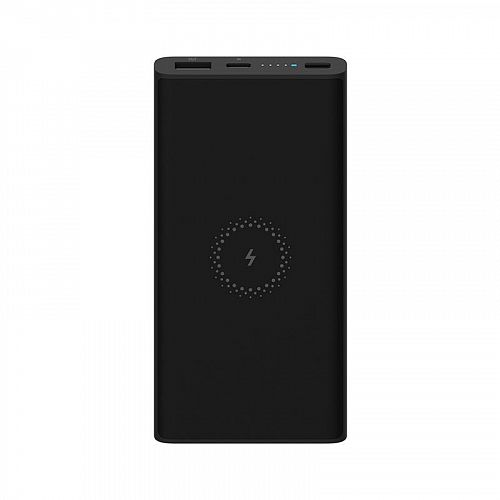 Внешний аккумулятор с поддержкой беспроводной зарядки Xiaomi Mi Wireless Charger (10000 mAh) Черный — фото